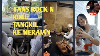 FANS MUSIK ROCK TANGKIL KE  MERAJAN  KAWITAN