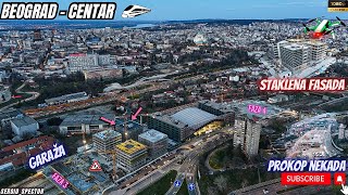 Otkrivena prva STAKLENA FASADA na Železničkoj stanici Beograd - Centar PROKOP - DRON VIDEO #beograd