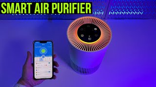 Govee Smart Air Purifier Setup and Full Demo. Very quiet. Works with Alexa and Siri.