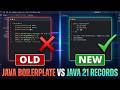 🎯 Title🚀 Java 21 Records: Replace 50 Lines With 1 Line ☕ #Shorts