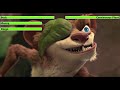 Ice Age: Dawn of the Dinosaurs (2009) Plant Fight with healthbars