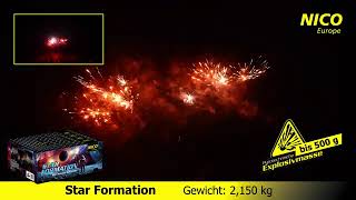 Star Formation 100 Schuss Feuerwerk Batterie NICO Europe