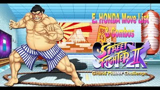 Combos \u0026 Movelist HONDA ssf2x. super street fighter 2x grand master challenge. CrossUp super HD 2022