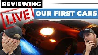 *LIVE* Reviewing Our First Cars!