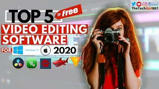 Top 5 BEST FREE VIDEO EDITING Software WINDOWS 11 - WINDOWS MAC & LINUX operating systems