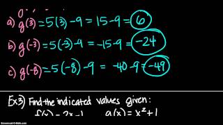 Mrs. Katzer 3.8 Alg 2 Notes Continued - Function Notation
