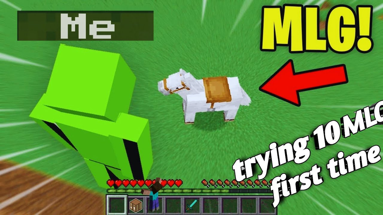 Trying 10 Mlg First Time In Minecraft Java Youtube
