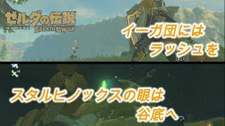 ゼルダの伝説 443　スタルヒノックスの出現場所によっては簡単に倒せるかも　【ゼルダの伝説 ブレスオブザワイルド】