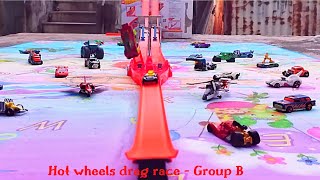 Hot Wheels Drag Race || GROUP B || #hotwheelsdragrace #hotwheels