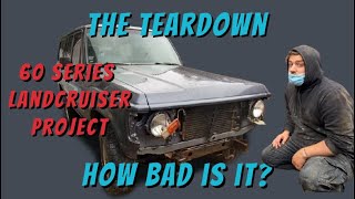 In too deep? // TOYOTA FJ60 RESTORATION EP-2 REMOVE FRONT AND REAR BAR AND CLEANING