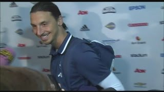 Ibrahimovic scores on United debut in Sweden