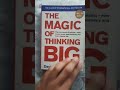 The Magic of thinking Big by David schwartz #books #nonfiction