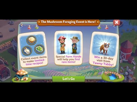 FarmVille 2 Country EscapeMushroom Town Foraging Event BEGINS! #farmville2 #hayday #gaming