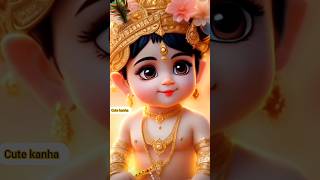 Cute Bal Krishna Status Video 🙏 Kanha Ji Short Video #kanha #trending #krishna #shorts