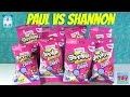 Paul vs Shannon Shopkins Collector Card Blind Bags Edition Opening Challenge | PSToyReviews