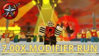 Combat initiation 7.00x modifier run (X rank all stages)