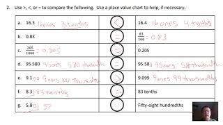 Module 1 Lesson 6 Problem set