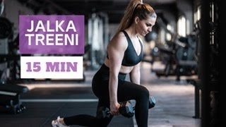 15 MIN JALKATREENI // kehonpainolla tai lisäpainoilla