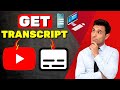 How To Get Transcript From YouTube Video (2024)