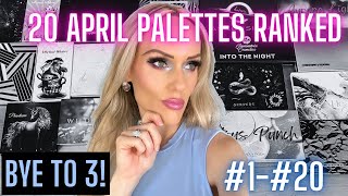 APRIL EYESHADOW PALETTES RANKING | 20 INDIE BRANDS, AFFORDABLE & HIGH END (Some