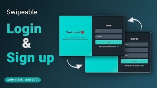 Design Animated Login & Signup Pages | HTML, CSS, & JS Smooth Hover Effects | MZCode01 #css #coding