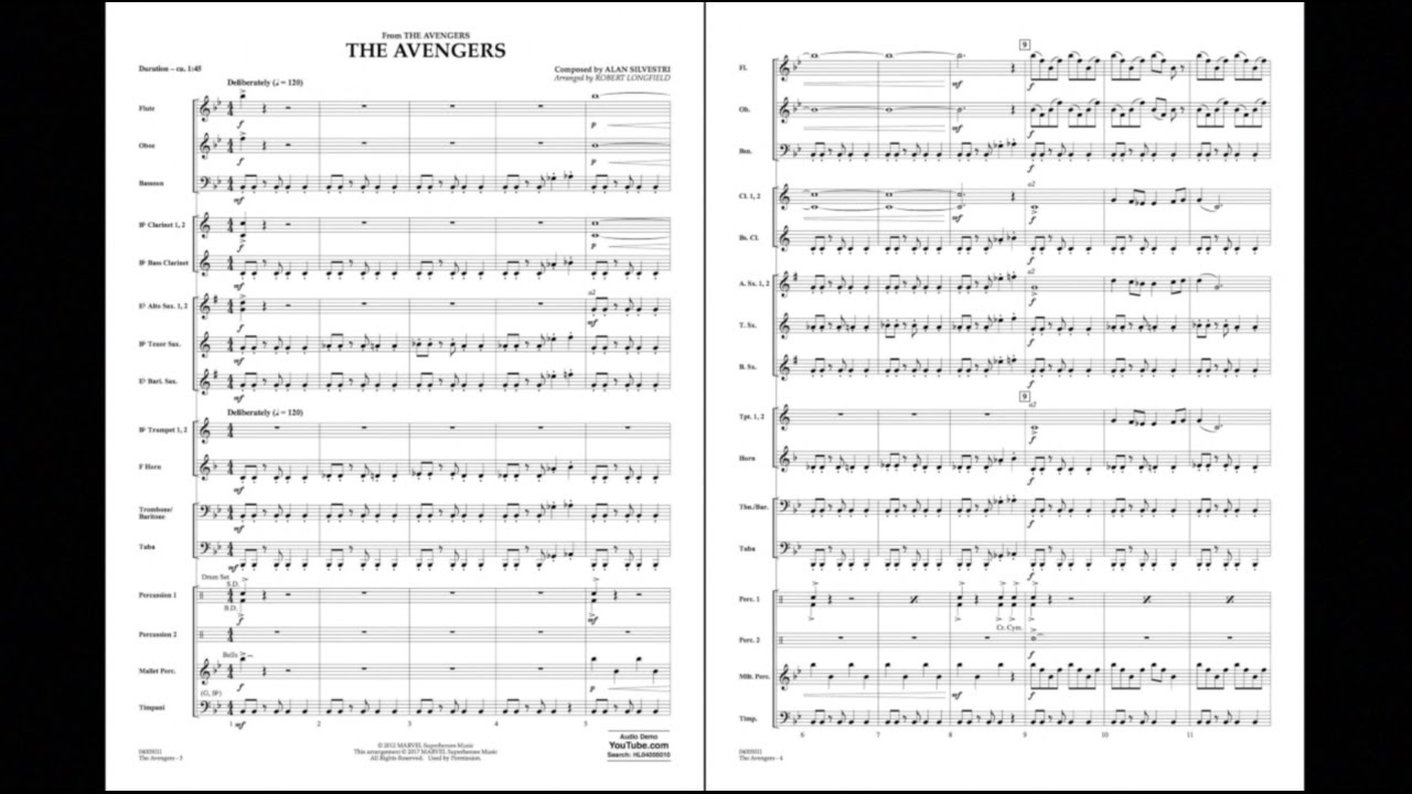 The Avengers Alan Silvestri The Avengers Alan Silvestri Sheet
