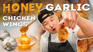 The Most Addictive Honey Garlic Chicken Wings Ever! 😳🍗🍯