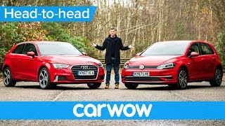 Audi A3 vs Volkswagen Golf 2018 review - which should you buy? | Head-to-Head