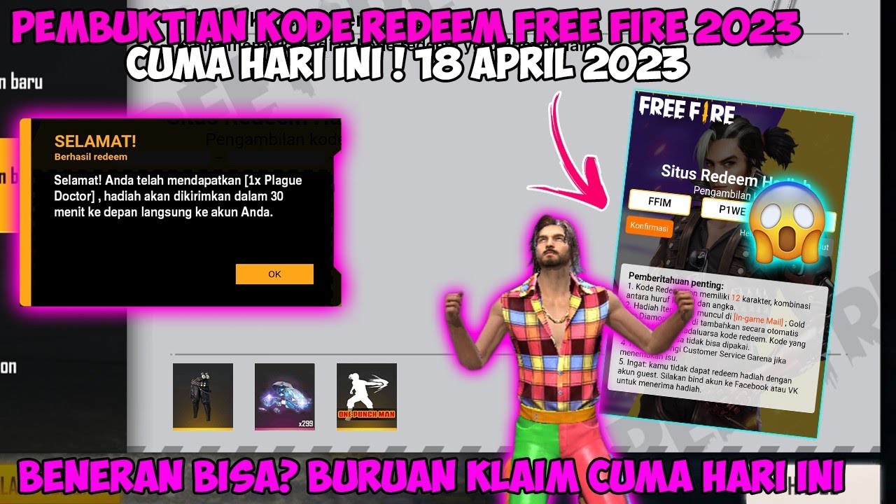 KODE REDEEM FREE FIRE TERBARU 18 APRIL 2023 HARI INI! - YouTube