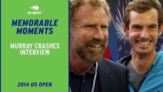 Andy Murray Crashes Will Ferrell's Hilarious Interview | 2014 US Open