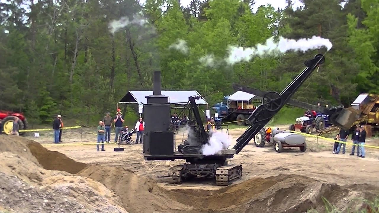 Antique STeam Type B Erie Shovel Working - YouTube