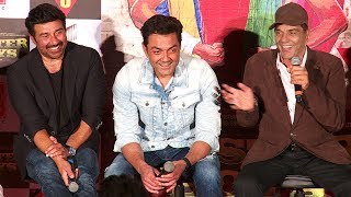 Poster Boys Movie Trailer Launch Full Video HD - Dharmendra,Sunny Deol,Bobby Deol,Shreyas Talpade