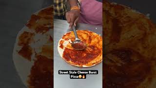 Street style cheese burst pizza😳 #pizza #food #foodie #streetfood #cheese #sandwich #bollywood
