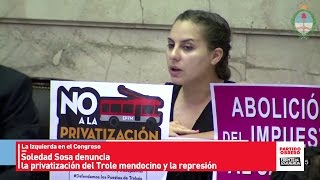 Trole Mendocino // Soledad Sosa denuncia la privatización