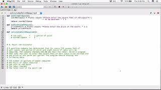 5.8. (Part 1) Paint Job Estimator - Python