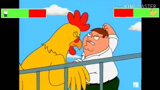 Peter vs. Ernie the Giant Chicken (1/6) with healthbars