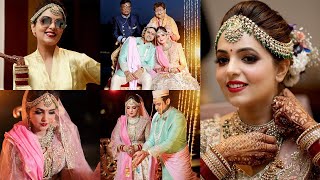 Sugandha Mishra Complete Unseen Wedding Pictures and Dance Videos With Sanket Bhosale