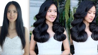 Amazing wedding hairstyle, gorgeous hairstyle and sweet hairstyles ทรงผมเจ้า แบบลอนฟาร่า