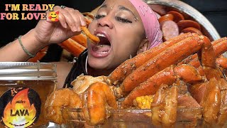 5x Spicy Juicy  Snow Crab Seafood Boil Mukbang SEAFOOD IN A BAG  #eating #eatingshow #bigbites 먹는