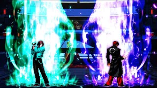 Riot Kyo VS Riot Iori (New AI) [KOF MUGEN]