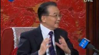 温家宝 Wen Jiabao 接受新华社独家专访