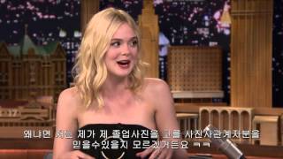 엘르패닝 (Elle Fanning) 지미 펠론쇼 한글자막