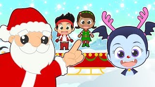 FIVE LITTLE HELPERS 🎅 Celebrate Christmas with Santa Claus | Christmas Songs with Princess