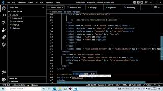 Alarm clock by using vanilla javascript
