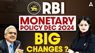 RBI Monetary Policy Dec 2024 | Big Changes? | By Pinky Yadav