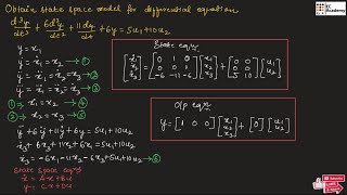 #219 Problem on state space model of differential equations || EC Academy