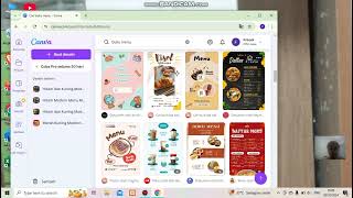 tutorial menggunakan Canva dengan tema brosur, buku menu, kartu nama, dan spanduk
