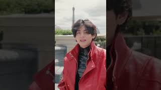 V of BTS Says Hello to VMAN At The Celine Homme Summer 23 Show | VMAN