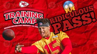 Chiefs Camp NEWS & UPDATES! MAHOMES BEHIND The BACK Pass! Leo INT & Powell over Justyn Ross on 53?