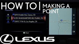 How-To Navigation Quick Tips - Marking a Point | Lexus